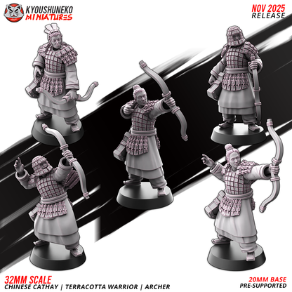 Chinese Cathay Terracotta Warriors Bow