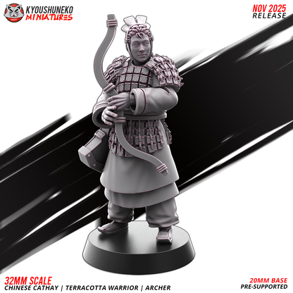 Chinese Cathay Terracotta Warriors Bow