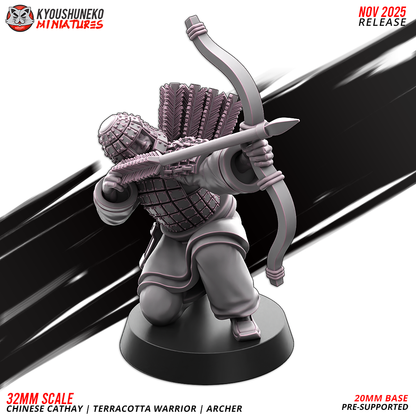 Chinese Cathay Terracotta Warriors Bow