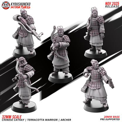 Chinese Cathay Terracotta Warriors Bow