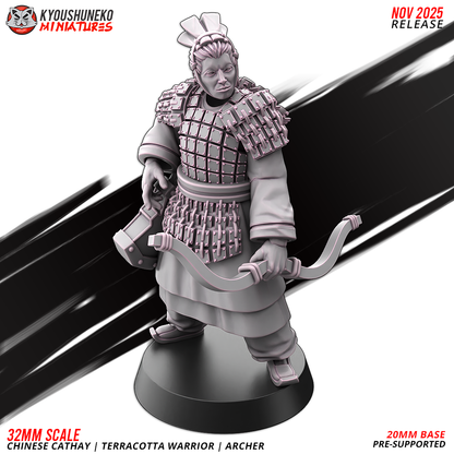 Chinese Cathay Terracotta Warriors Bow