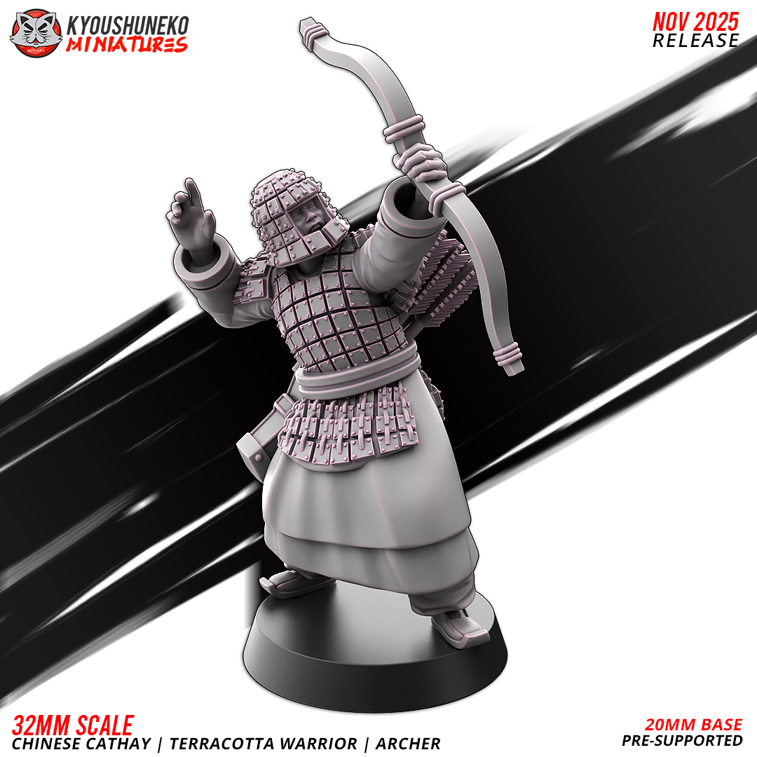 Chinese Cathay Terracotta Warriors Bow