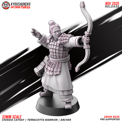 Chinese Cathay Terracotta Warriors Bow