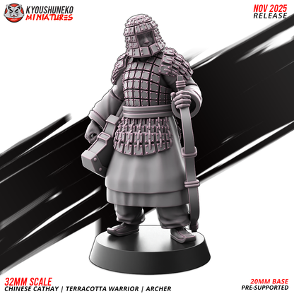 Chinese Cathay Terracotta Warriors Bow