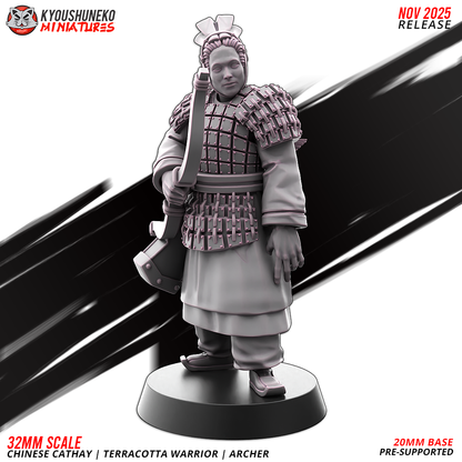 Chinese Cathay Terracotta Warriors Bow