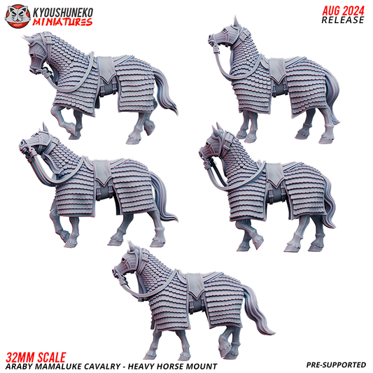 Mamaluke Cavalry Mounts - Heavy Armor | Araby | Kyoushuneko