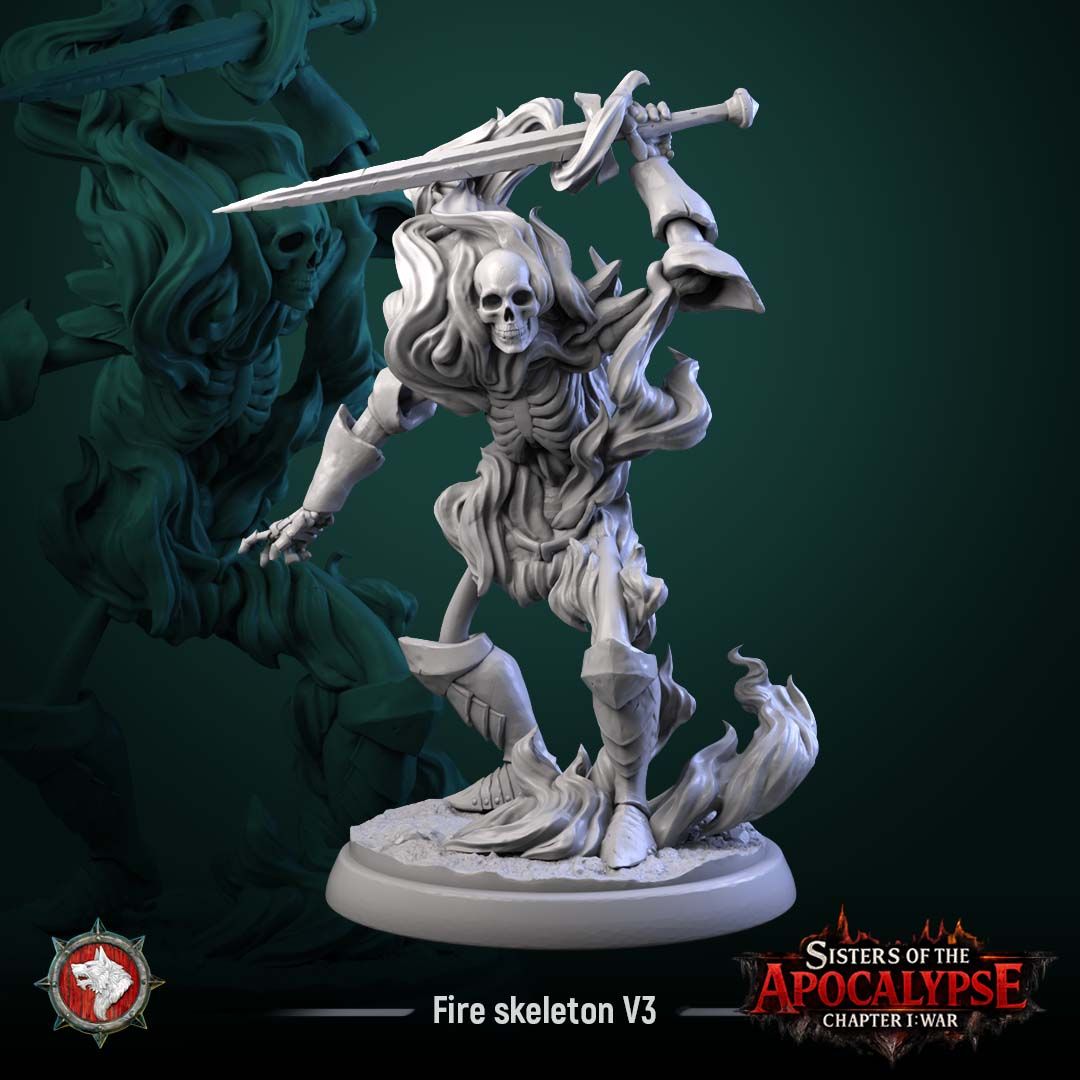 Fire Skeletons 6