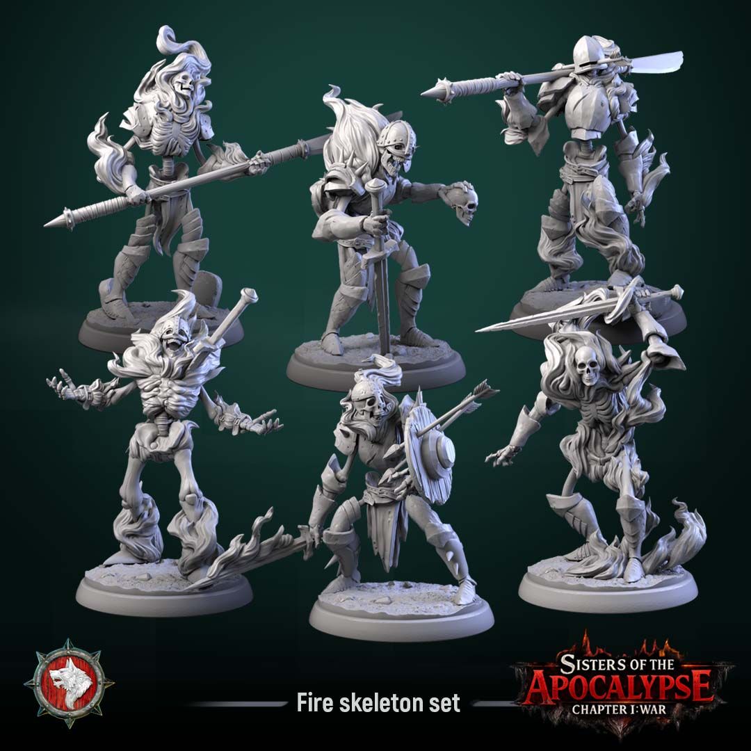 Fire Skeletons 1