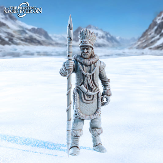 Frostkin Chieftan | Tales of the Glacial Wilds | MESBG | The Printing Goes Ever On