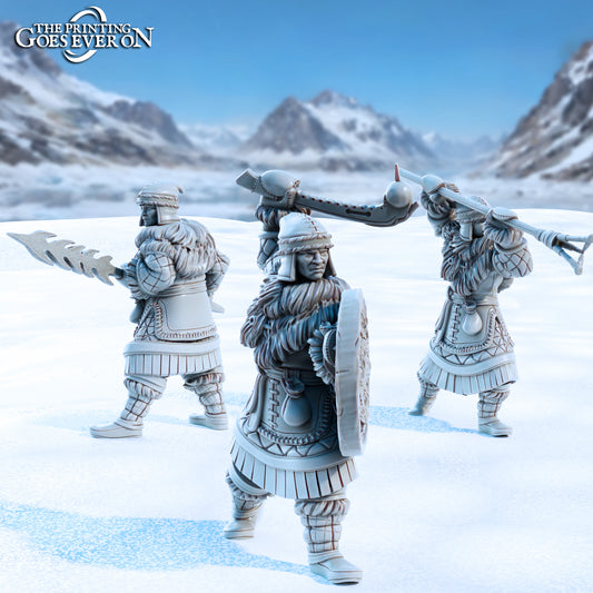 Frostkin Warriors | Tales of the Glacial Wilds | MESBG | The Printing Goes Ever On