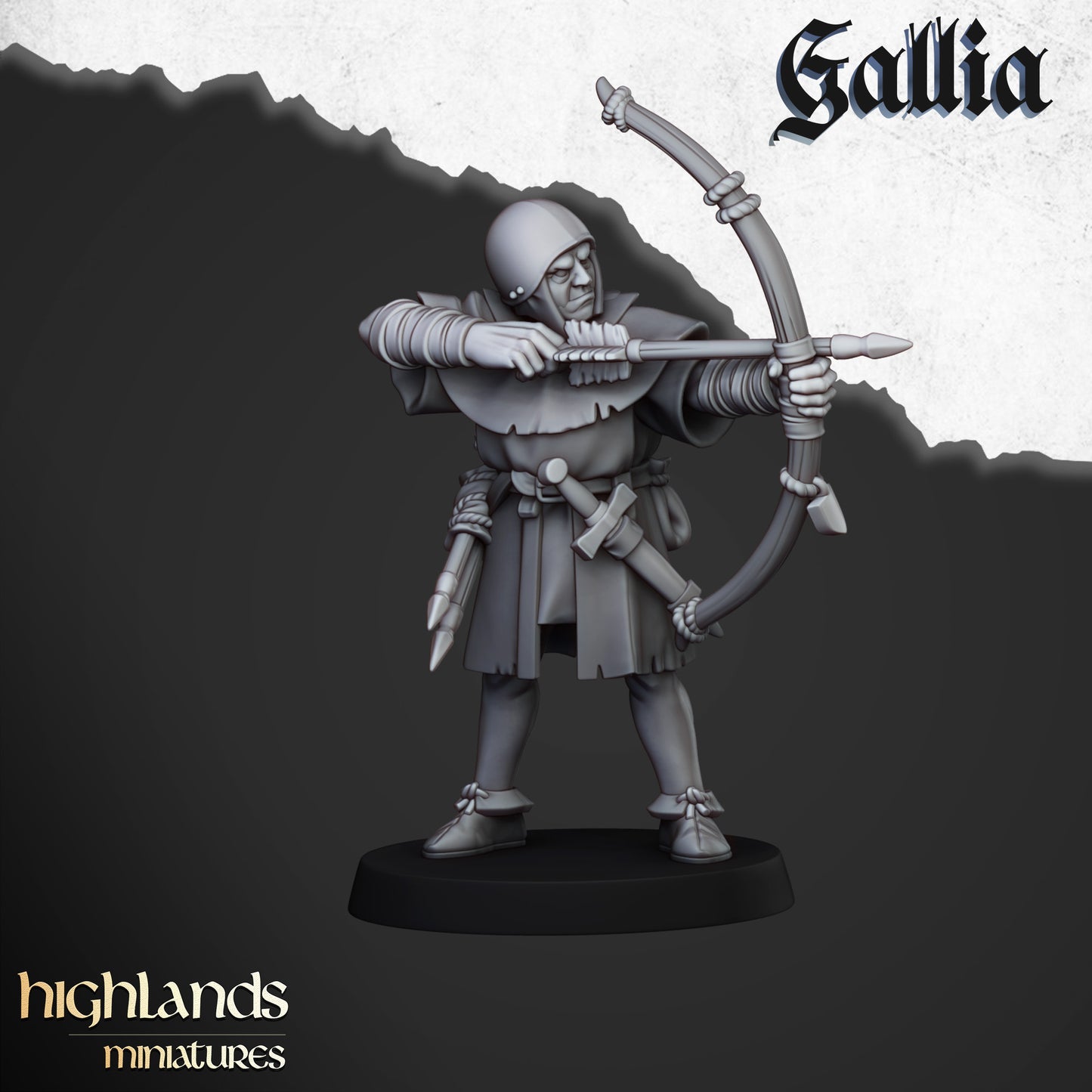 Gallian Archers | Gallia, the Medieval Kingdom | Highlands Miniatures