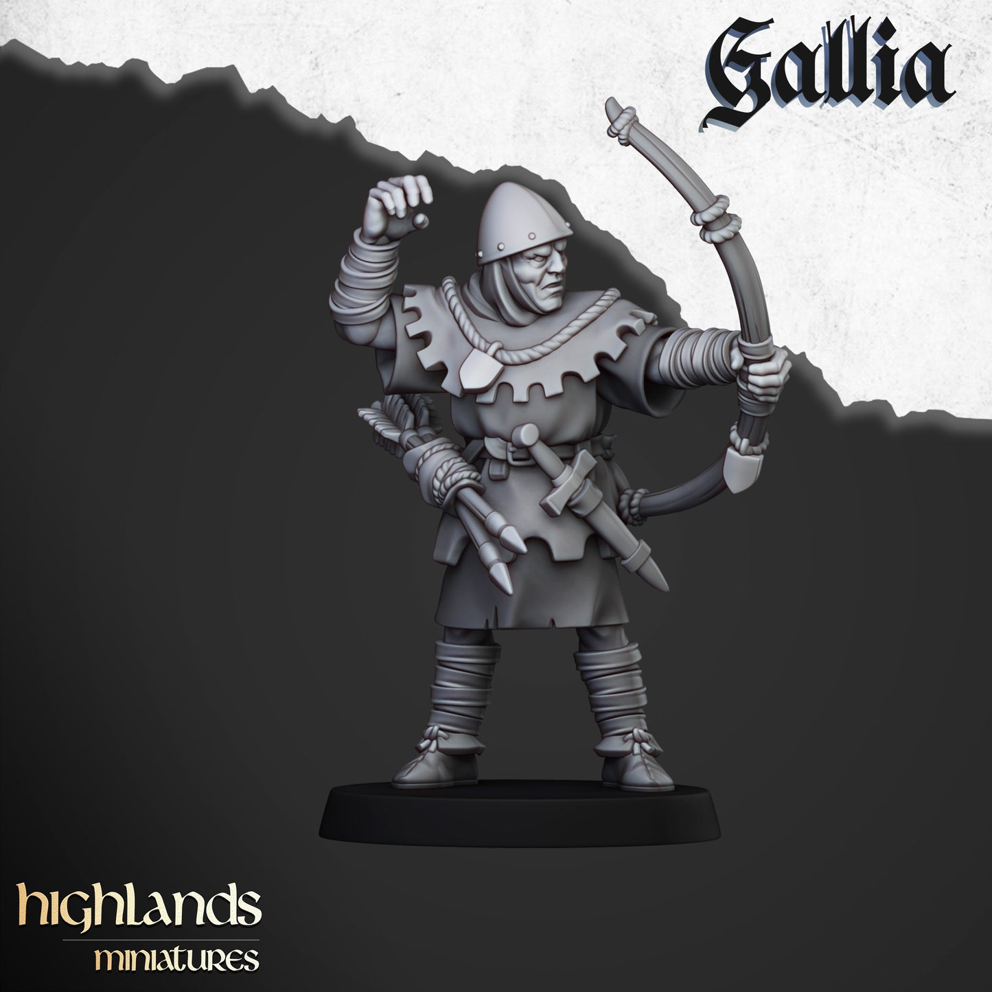 Gallian Archers | Gallia, the Medieval Kingdom | Highlands Miniatures