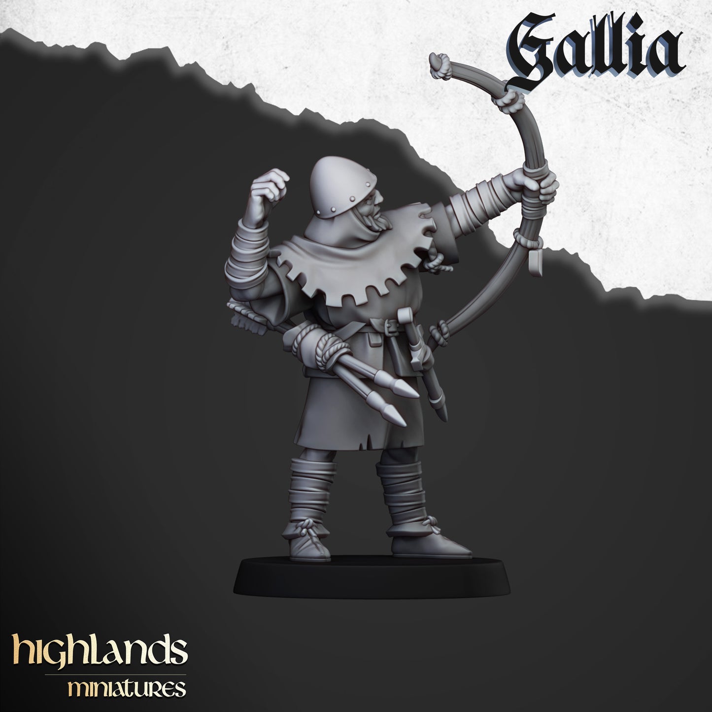 Gallian Archers | Gallia, the Medieval Kingdom | Highlands Miniatures