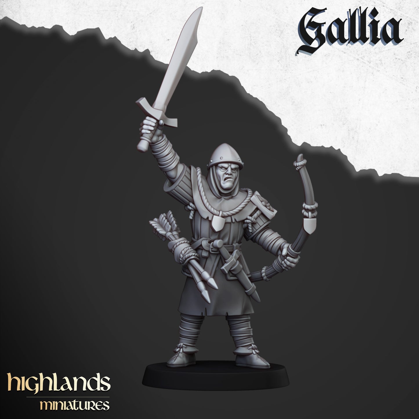 Gallian Archers | Gallia, the Medieval Kingdom | Highlands Miniatures