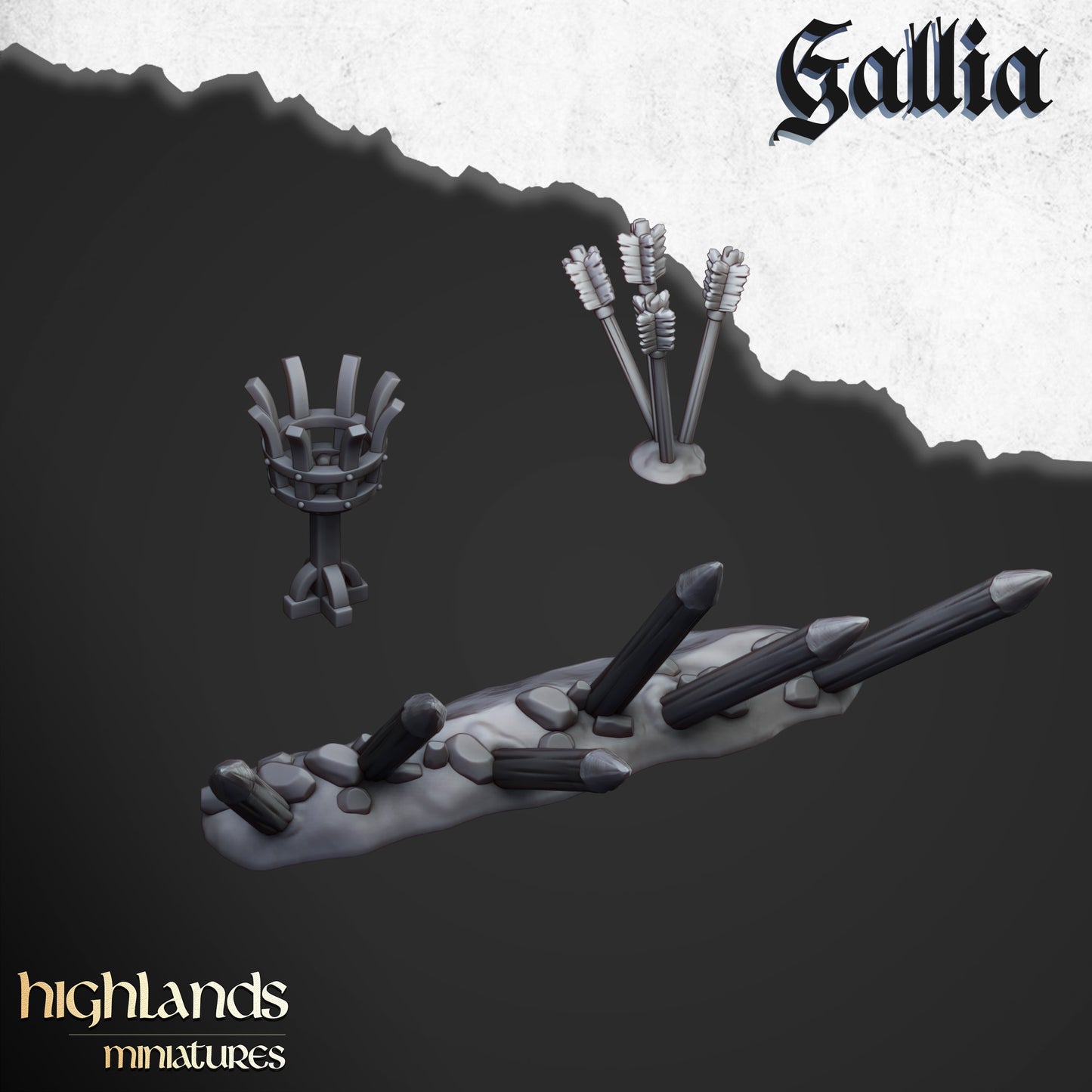 Gallian Archers | Gallia, the Medieval Kingdom | Highlands Miniatures