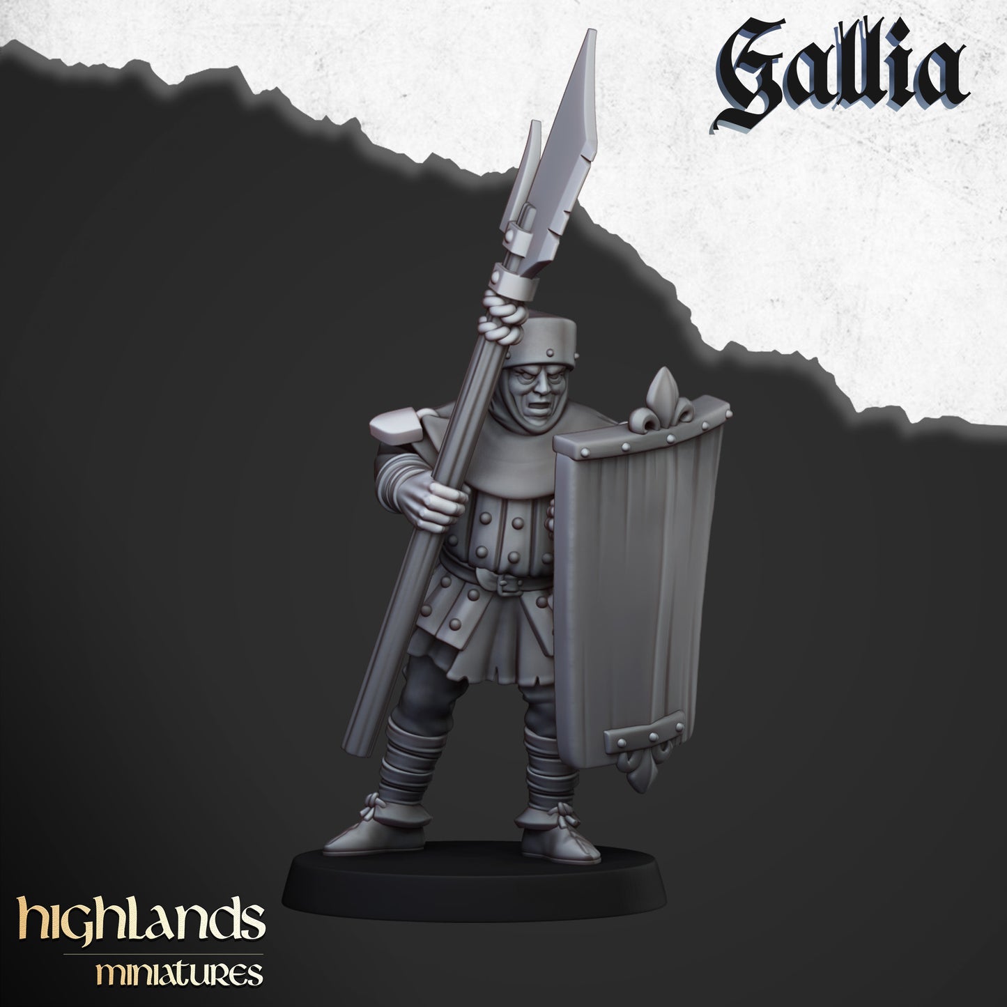 Gallian Men-at-Arms | Gallia, the Medieval Kingdom | Highlands Miniatures