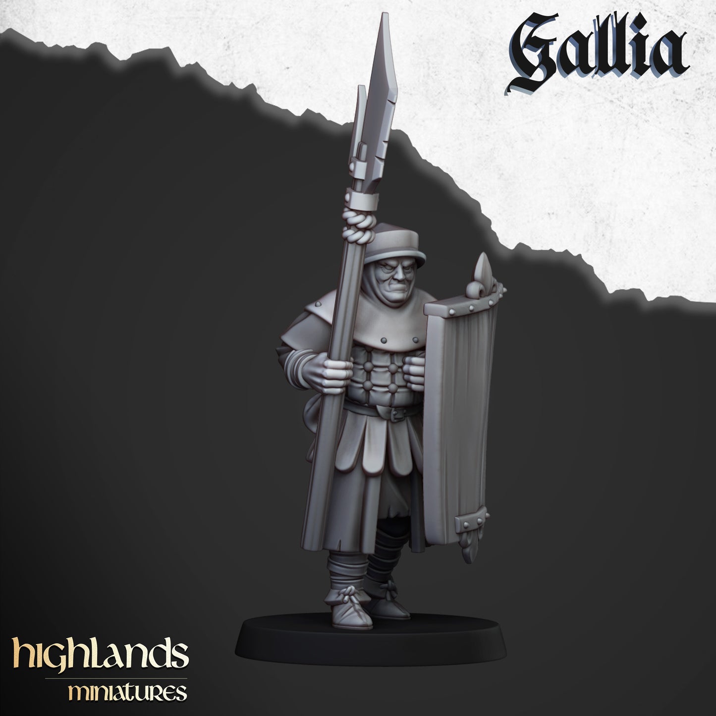 Gallian Men-at-Arms | Gallia, the Medieval Kingdom | Highlands Miniatures