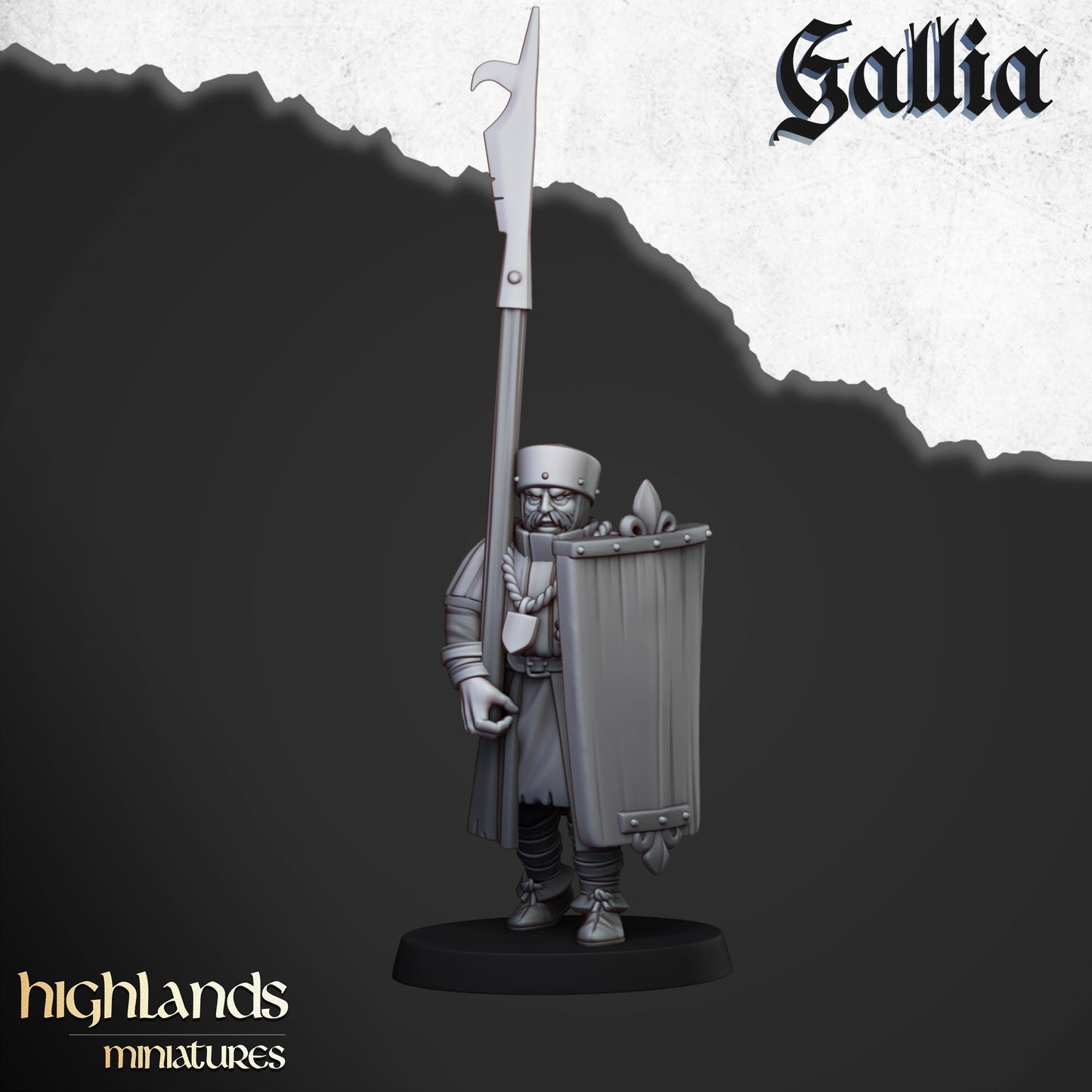 Gallian Men-at-Arms | Gallia, the Medieval Kingdom | Highlands Miniatures