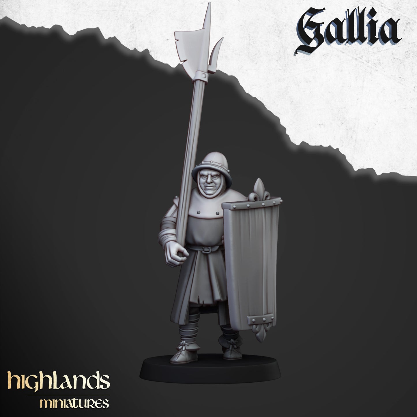 Gallian Men-at-Arms | Gallia, the Medieval Kingdom | Highlands Miniatures