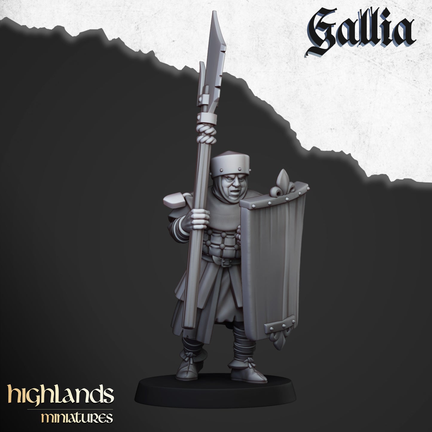 Gallian Men-at-Arms | Gallia, the Medieval Kingdom | Highlands Miniatures