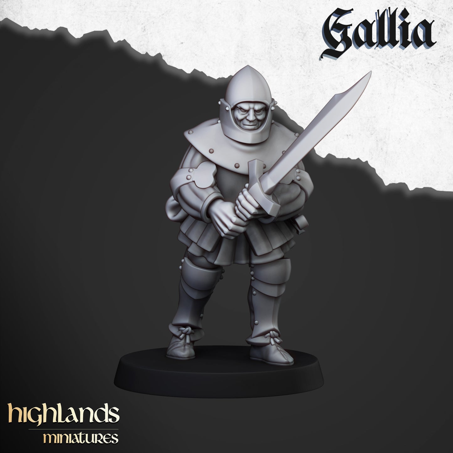 Gallian Men-at-Arms | Gallia, the Medieval Kingdom | Highlands Miniatures