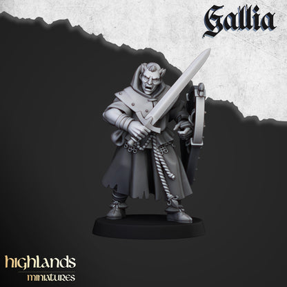 Gallian Pilgrims | Gallia, the Medieval Kingdom | Highlands Miniatures