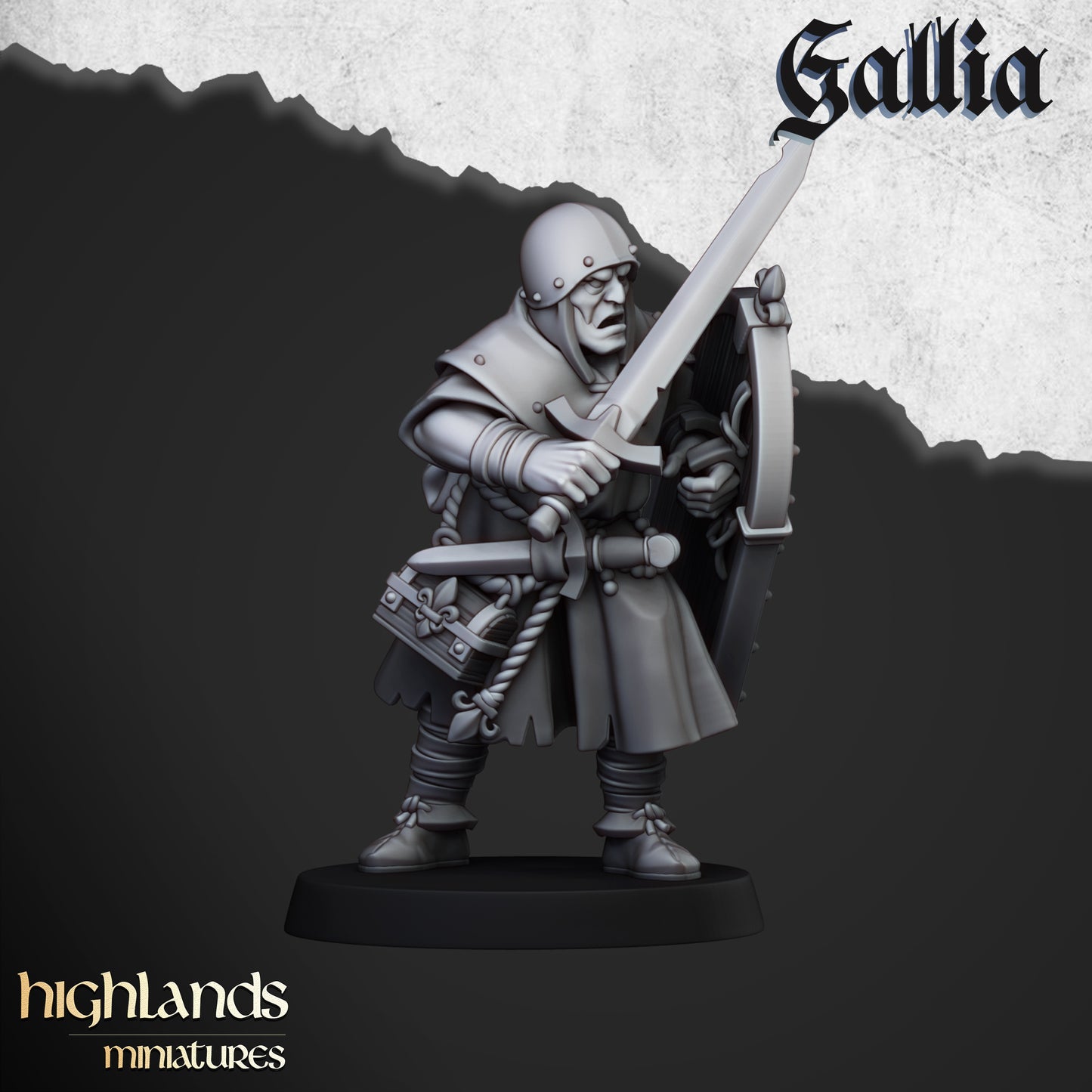 Gallian Pilgrims | Gallia, the Medieval Kingdom | Highlands Miniatures