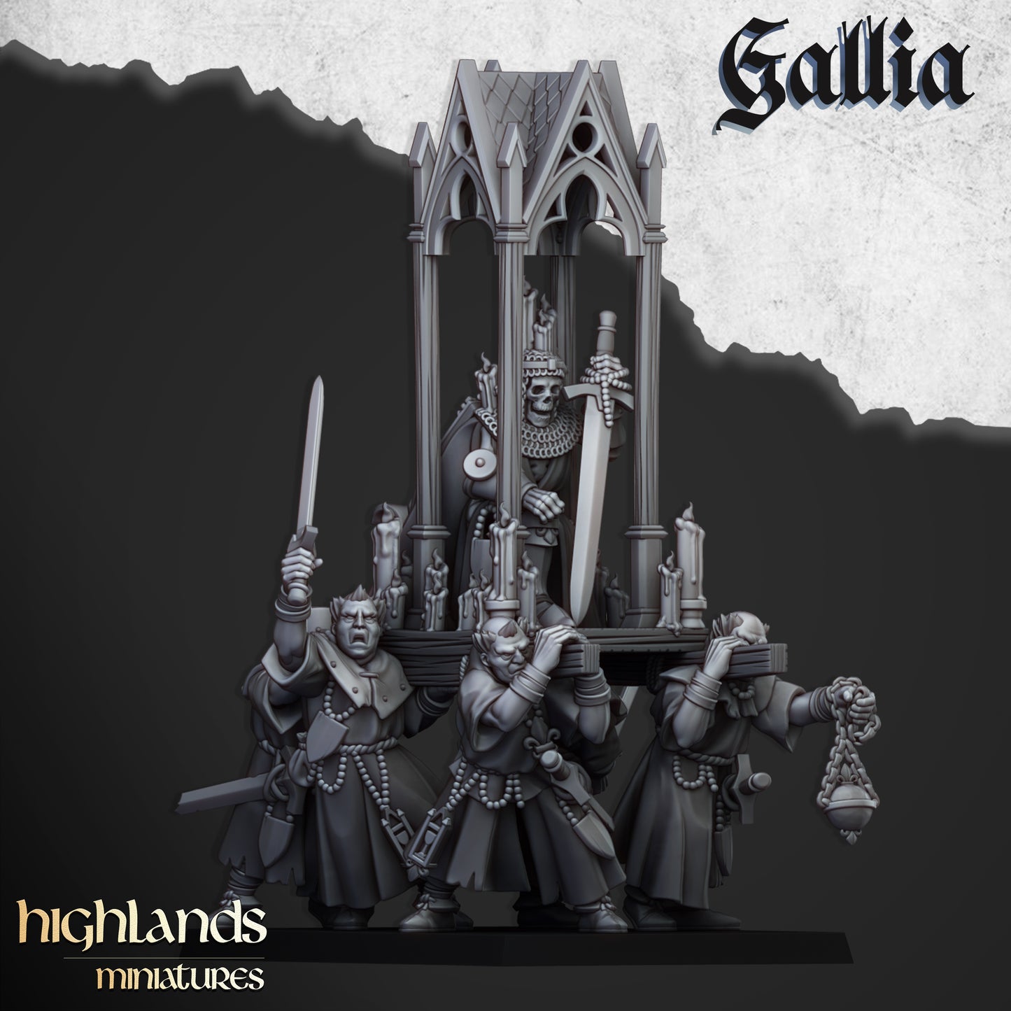 Gallian Pilgrims | Gallia, the Medieval Kingdom | Highlands Miniatures