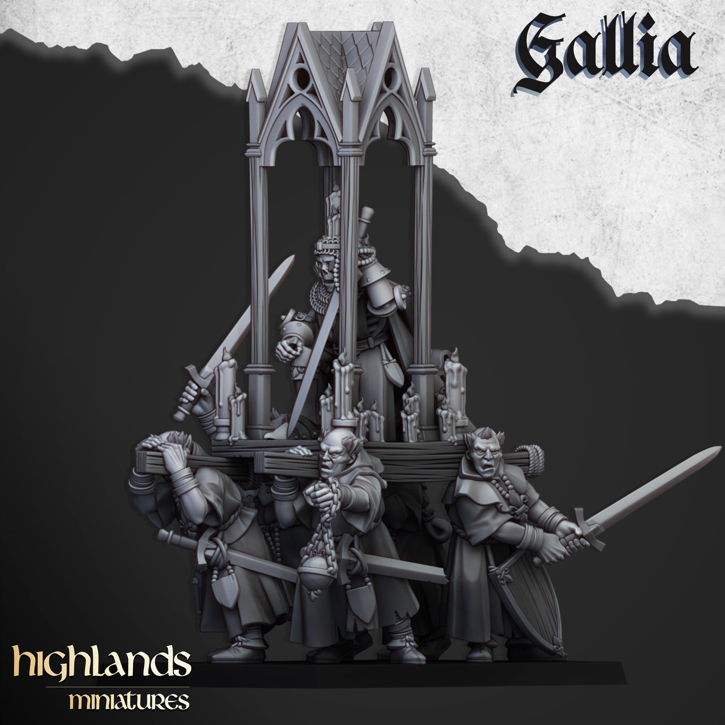 Gallian Pilgrims | Gallia, the Medieval Kingdom | Highlands Miniatures