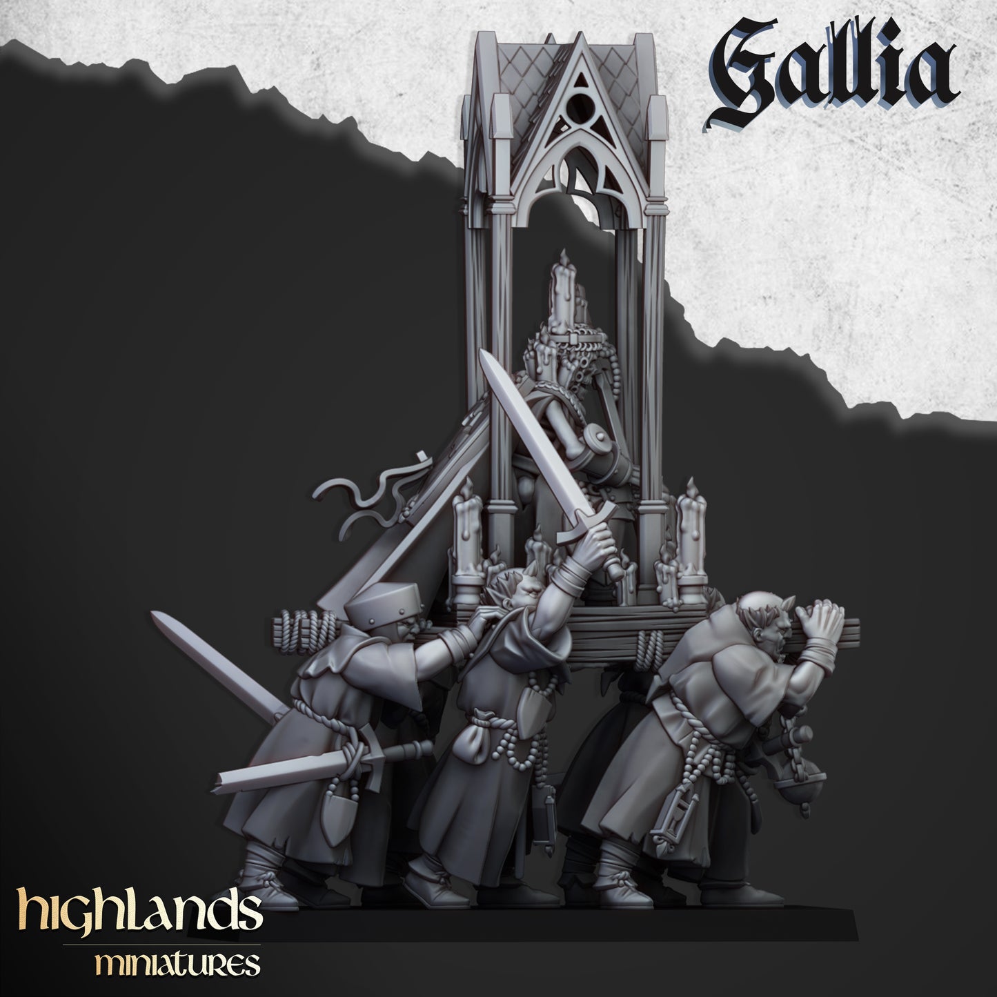 Gallian Pilgrims | Gallia, the Medieval Kingdom | Highlands Miniatures