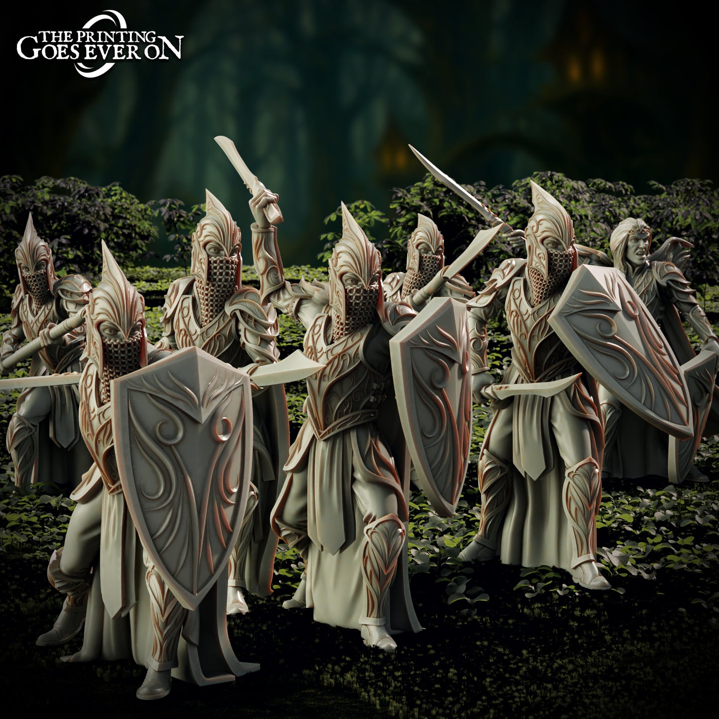 Greenmantle Guard | Elderwood Elves | MESBG | The Printing Goes Ever On