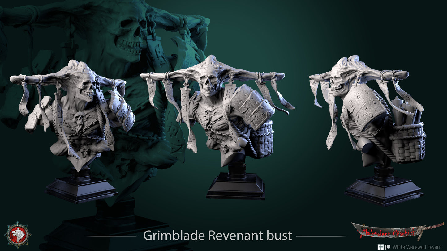 Grimblade Revenant - Bust | Malevolent Mischief | White Werewolf Tavern