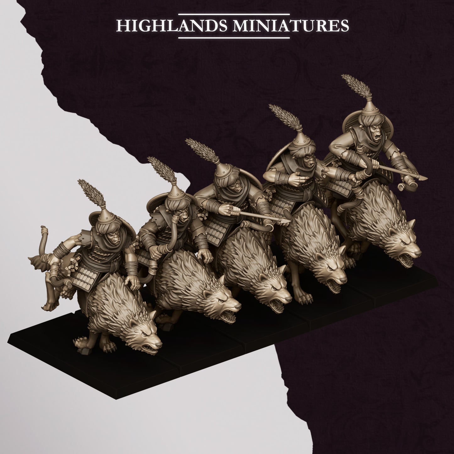Hobgoblin Riders - Bows | Hobgoblins | Highlands Miniatures