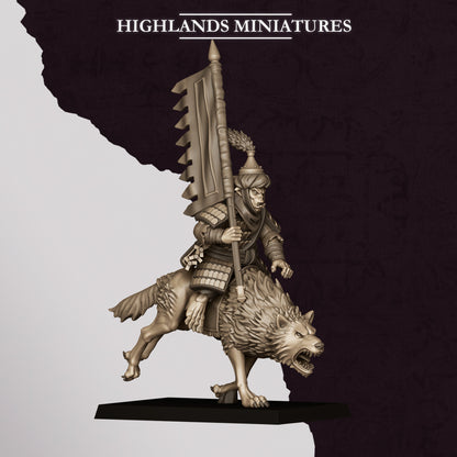 Hobgoblin Rider - Command Group | Hobgoblins | Highlands Miniatures