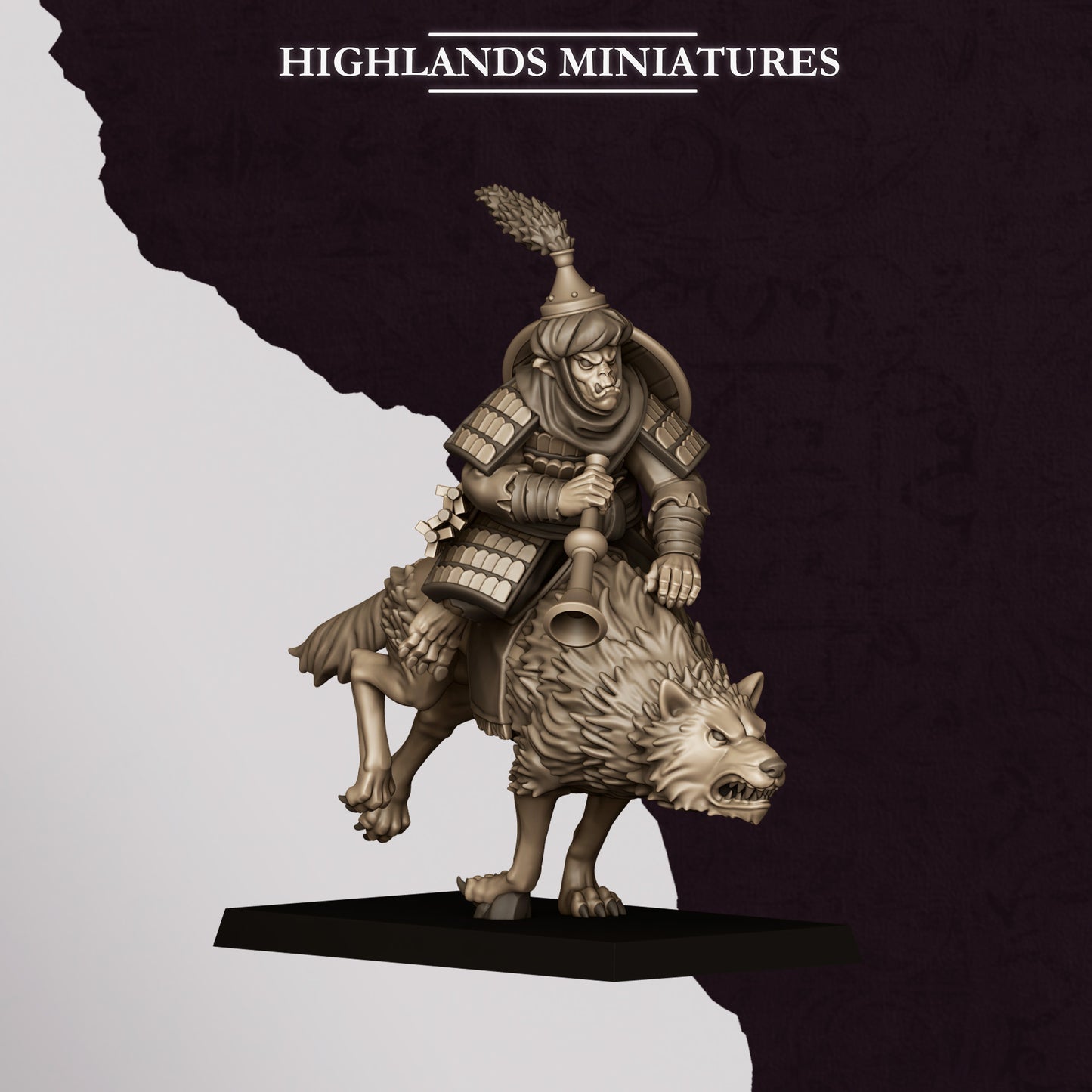 Hobgoblin Rider - Command Group | Hobgoblins | Highlands Miniatures