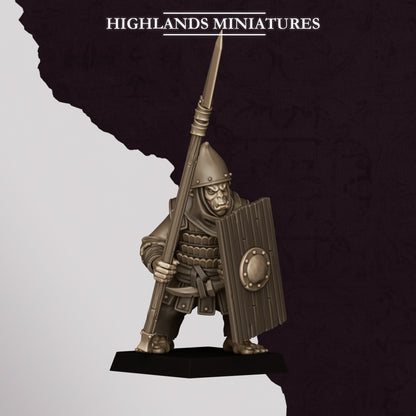 Hobgoblin Spearman | Hobgoblins | Highlands Miniatures