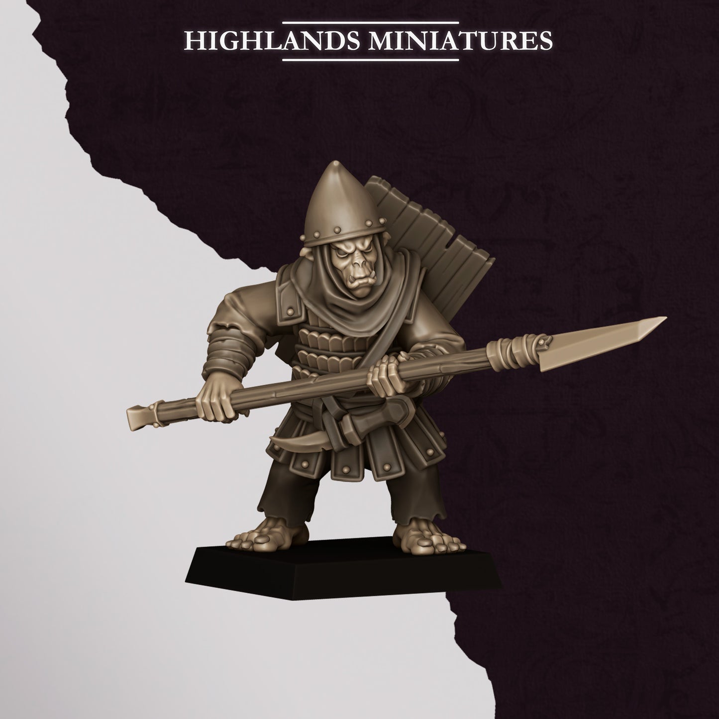 Hobgoblin Spearman | Hobgoblins | Highlands Miniatures