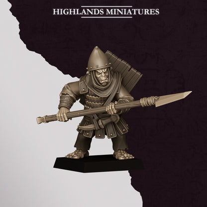 Hobgoblin Spearman | Hobgoblins | Highlands Miniatures