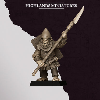 Hobgoblin Spearman | Hobgoblins | Highlands Miniatures