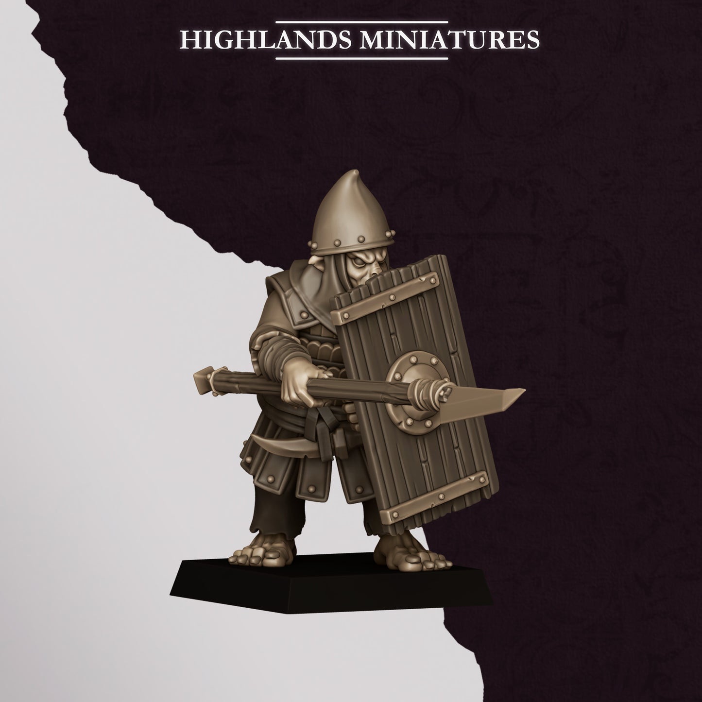 Hobgoblin Spearman | Hobgoblins | Highlands Miniatures