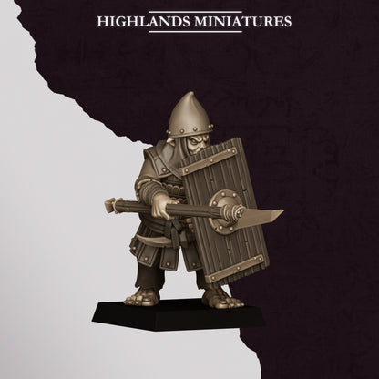 Hobgoblin Spearman | Hobgoblins | Highlands Miniatures