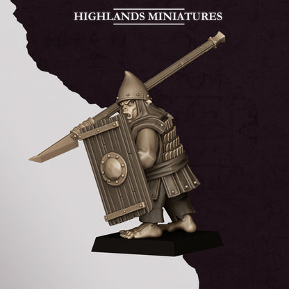 Hobgoblin Spearman | Hobgoblins | Highlands Miniatures
