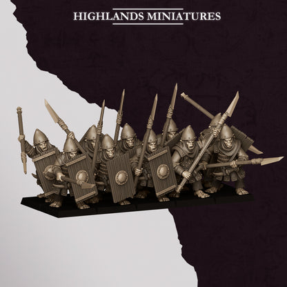 Hobgoblin Spearman | Hobgoblins | Highlands Miniatures