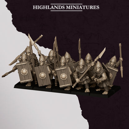 Hobgoblin Spearman | Hobgoblins | Highlands Miniatures