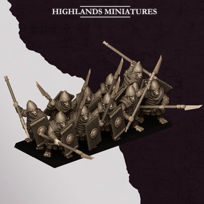 Hobgoblin Spearman | Hobgoblins | Highlands Miniatures