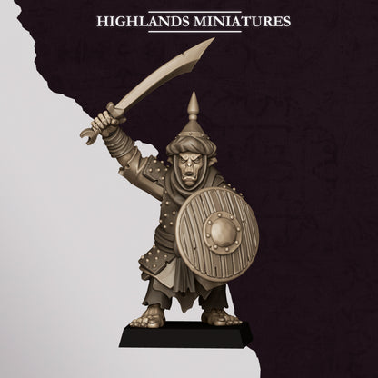 Hobgoblin Warriors Command Group | Hobgoblins | Highlands Miniatures