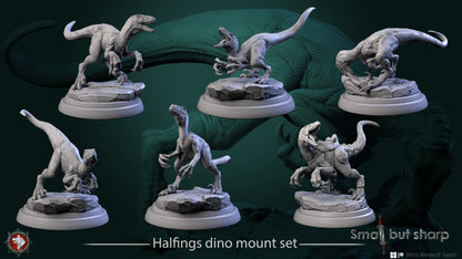 Halfling Dino Mount Set | Small But Sharp | White Werewolf Tavern