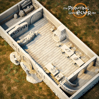 Halfling Inn – 2 Floors | Greenshire Vigilantes  |  MESBG | The Printing Goes Ever On