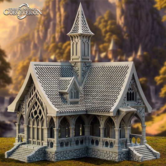 High Elf Homely House | Tales of the Elven Kingdoms | MESBG | The Printing Goes Ever On