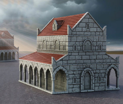 House "A" | Original or Ruined | 6-28mm Scale | Ivory City | The Printing Goes Ever On  | Buildings and Terrain